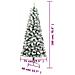 Albero Natale Artificiale Incernierato Con Neve Fioccata 180 Cm - Foto miniatura 8