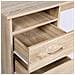 Scrivania Con Cassettiera 3 Cassetti Tavolo Porta Pc Computer Legno Quercia - Foto miniatura 4
