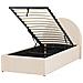 Letto Singolo Con Contenitore Velluto Beige 90 X 200 Cm Anet - Foto miniatura 8