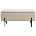 Panca Con Portaoggetti Watford - Beige - Poliestere - 36,5x95x42 Cm - Foto miniatura 1