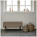 Panca Con Portaoggetti Watford - Beige - Poliestere - 36,5x95x42 Cm - Foto miniatura 2