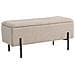 Panca Con Portaoggetti Watford - Beige - Poliestere - 36,5x95x42 Cm - Foto miniatura 3