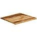 Piano Tavolo Bordi Vivi 80x80x2,5cm Legno Massello Mango Grezzo - Foto miniatura 2