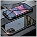 Custodia Magnetica Per Iphone, Cover In Vetro Temperato Bifacciale Black Iphone 16 - Foto miniatura 2