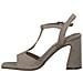 Taupe Elegant Open Sandals Sandali Pelle Scarpe Donna Beige Eu 37, 1-28380-20 341 - Foto miniatura 3
