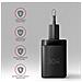 ACU-PD30 kroviklis jungiama tinkl PD 30W, 1x port USB-C, PD3.0/QC3.0/AFC /FCP /Apple Juoda Telefono cellulare, Smartphone, Orologio intelligente, Tablet, Universale, Orologio Nero AC Ricarica rapida Interno - Foto miniatura 9