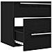 Mobile Lavabo Bagno Nero 100x38,5x48cm Legno Multistrato - Foto miniatura 9