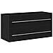 Mobile Lavabo Bagno Nero 100x38,5x48cm Legno Multistrato - Foto miniatura 1