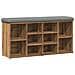 Panca Porta Scarpe Rovere Artigianale 102x32x50 Cm Truciolato - Foto miniatura 2