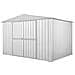 Deposito Attrezzi Da Giardino Cantiere Box 360x175cm X H 212cm - 110 Kg - 6,30 Mq Bianco - Foto miniatura 1
