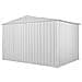 Deposito Attrezzi Da Giardino Cantiere Box 360x175cm X H 212cm - 110 Kg - 6,30 Mq Bianco - Foto miniatura 9
