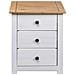 Lusso Casadino -  Comodino Bianco 46x40x57 Cm In Legno Di Pino Panama Range - Foto miniatura 6