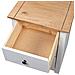 Lusso Casadino -  Comodino Bianco 46x40x57 Cm In Legno Di Pino Panama Range - Foto miniatura 7