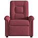 Poltrona Elettrica Reclinabile Rosso Vino in Tessuto - Foto miniatura 5