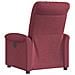 Poltrona Elettrica Reclinabile Rosso Vino in Tessuto - Foto miniatura 7