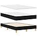 Letto con Box Spring e Materasso Nero 120x190 cm Tessuto - Foto miniatura 6