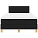 Letto con Box Spring e Materasso Nero 120x190 cm Tessuto - Foto miniatura 8