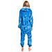 Pigiama Da Donna Tuta Kigurumi Onesie Costume Squalo Blu 145-155 S - Foto miniatura 5