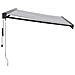 Tenda Retrattile Antracite e Bianca 3,5x2,5m Tessuto/Alluminio - Foto miniatura 4