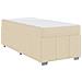 Struttura del letto con materasso Crema 120 x 190 cm Tessuto - Foto miniatura 1