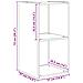 Mobile TV da Parete 4 pcs Legno Antico 37 x 37 x 72 cm - Foto miniatura 9