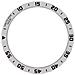Anello Lunetta Argento & Nero - 45mm Acciaio Inossidabile Compatibile Con Samsung Watch5 Pro - Foto miniatura 2