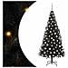 Albero di Natale con 300 LED con supporto Nero 210 cm PVC - Foto miniatura 1