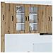 Pensile cucina con porta Rovere artigianale 40 x 31 x 80 cm - Foto miniatura 2