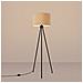 Lampada Da Terra Nevia Beige Sl. 1853 - Minimalist Lampada Da Terra Tortora /nero 135x40x40 Cm - Foto miniatura 4