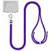 Collarino Da 150 Cm Per Smartphone In Nylon Con Fissaggio Universale, Viola - Foto miniatura 1