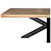 Tavolo Da Pranzo In Legno Marrone Con Gambe In Ferro 240x100x76h Cm - Foto miniatura 3