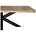 Tavolo Da Pranzo In Legno Marrone Con Gambe In Ferro 240x100x76h Cm - Foto miniatura 4