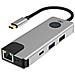 Hub Usb-c Pd 100w Multiporta 7-in-1 Ethernet Rj45 / 2 Usb-a / 2 Usb-c / Hdmi, Grigio - Foto miniatura 1