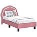 Struttura letto per bambini con testata Rosa 70 x 140 cm - Foto miniatura 1