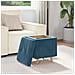 Pouf contenitore con cuscino Blu 40 x 40 x 45 cm Velluto - Foto miniatura 4