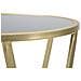 Portavaso Alto Glam Simple Tondo In Ferro Oro E Piano Nero 35x75 Cm - Foto miniatura 7