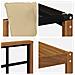 Set di divani da esterno con cuscino 10 pcs Naturale e Beige - Foto miniatura 8