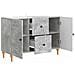 Mobile TV Grigio Cemento 89 x 34,5 x 60 cm Legno ingegnerizzato - Foto miniatura 3