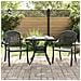 Set di Tavolo da Giardino 3 pcs Nero Alluminio pressofuso - Foto miniatura 2
