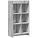 Libreria Sonoma grigio 59 x 30 x 111 cm Legno ingegnerizzato - Foto miniatura 1
