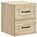 Mobiletto da notte a muro 2 pcs Rovere Sonoma 34,5 x 33 x 40 cm - Foto miniatura 3