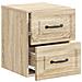 Mobiletto da notte a muro 2 pcs Rovere Sonoma 34,5 x 33 x 40 cm - Foto miniatura 4