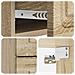 Mobiletto da notte a muro 2 pcs Rovere Sonoma 34,5 x 33 x 40 cm - Foto miniatura 8