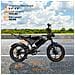 Bicicletta Elettrica Tutto Terreno DK400 Max Doppio Motore 250W Batteria Rimovibile 48V 20Ah 20'' Fat Tire Ebike Shimano 7 Velocità 25km /h Autononomia 60-80km Display LCD Freni Idraulici Sospensione Integrale - Foto miniatura 8