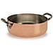 Casseruola Bassa 2 Maniglie ad Induzione Diametro 20 cm - Linea Rame Liscio Stagnato per Induzione - Foto miniatura 1