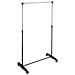 Stand Appendiabiti Allungabile Telescopico Singolo Con Ruote 80x43x90/160cm - Foto miniatura 3