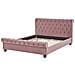 Letto Matrimoniale In Velluto Rosa In Stile Chesterfield 160x200cm Avallon - Foto miniatura 21