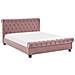 Letto Matrimoniale In Velluto Rosa In Stile Chesterfield 160x200cm Avallon - Foto miniatura 27