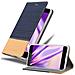 Custodia Compatibile Con Huawei P10 Plus In Blu Scuro Marrone - Coperchio Protettiva Con Chiusura Magnetica, Funzione Stand E Tasca Per Le Carte - Foto miniatura 4
