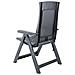 Sedie Da Giardino Reclinabili 2 Pz In Plastica Antracite - Foto miniatura 2